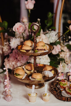 appetizer table at an event