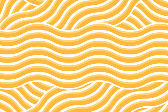 Ramen Instant Noodle Pattern Background. Japanese Food Texture for Restaurant Menu, Food Packaging, Cover, and Poster Design. Vector Illustration
