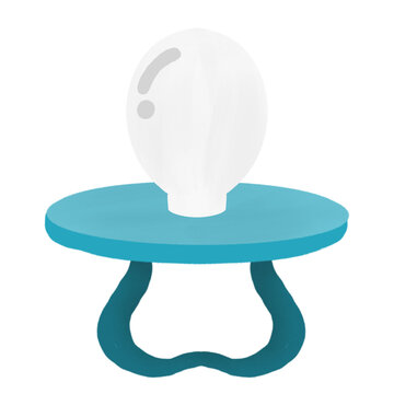 Blue baby pacifier 