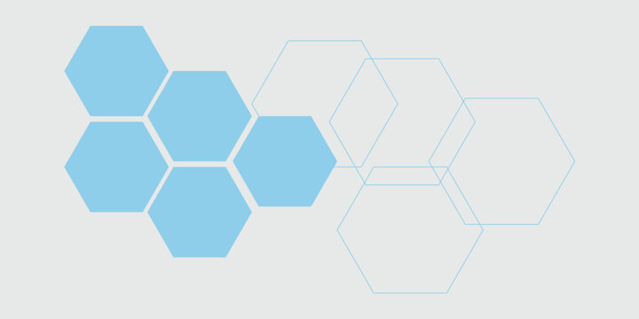 Abstract.modern blue hexagon banner background. Eps10 vector