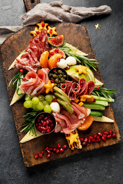 Party food for New Year and Christmas.