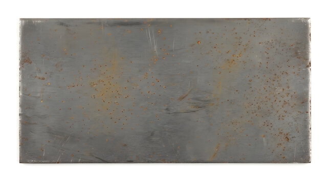 Subtle Rust Stains on Gray Metal Surface