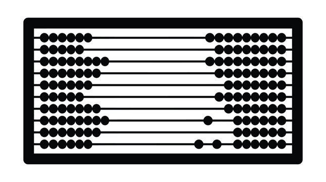 Vintage abacus counting beads used for manual calculation and educational demonstration