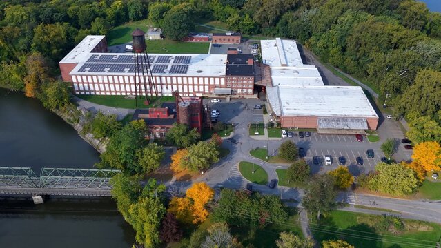 Visitors Center at Peebles Island State Park near Erie Canal entrance on Hudson River part of Erie Canalway National Heritage Corridor
