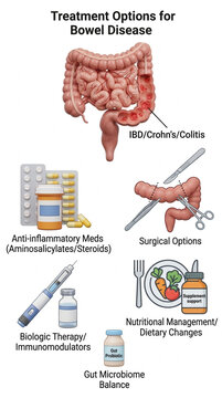 Bowel Disease Treatment Options IBD Crohns Colitis Medications Surgery Nutrition Biologics