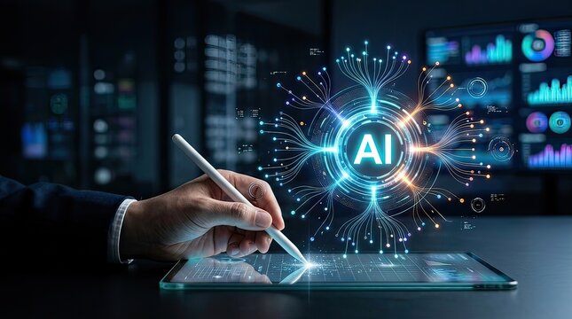 The future of artificial intelligence a holographic interface revolutionizing data analysis and human interaction