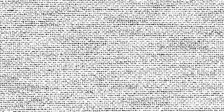 Vector fabric texture. Distressed texture of weaving fabric. Grunge background. Abstract halftone vector illustration. Overlay to create interesting effect and depth. Black isolated on white. EPS10.