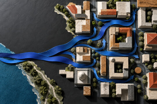 Urban Wind Cooling Concept with Natural Ventilation Channels Between City Buildings