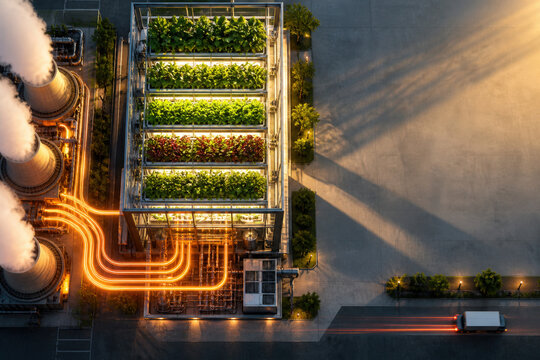 Vertical Farm Energy Tradeoff with Indoor Agriculture and Electricity Consumption