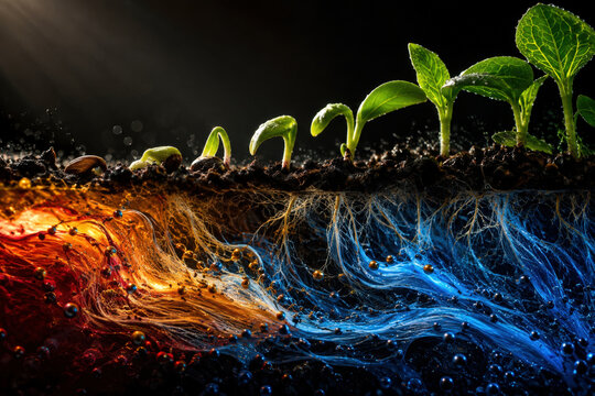 Abstract Vertical Farm Energy Tradeoff with Plant Growth and Power Consumption