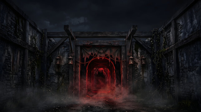 A chilling descent into the abyss a haunted castle reveals a terrifying unknown horror within its walls