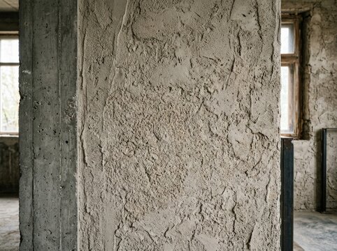 Plaster wall concrete background and texture from sand