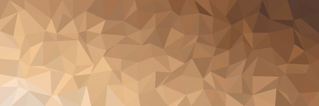 Brown low poly triangle polygon mosaic background for modern abstract banner poster card template graphic design