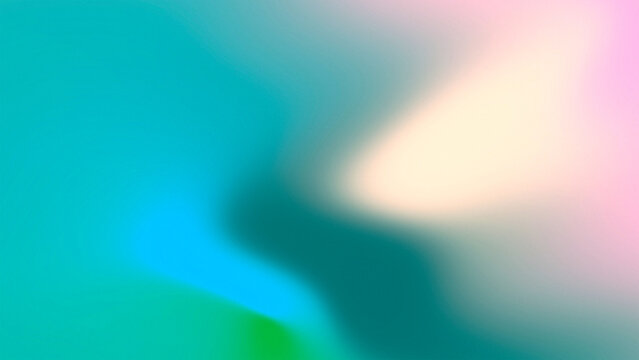 Smooth mesh gradient background in teal and green tone for modern banner poster wallpaper web design