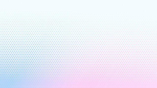 Halftone dot gradient background in soft pastel blue and pink tone for modern banner poster design