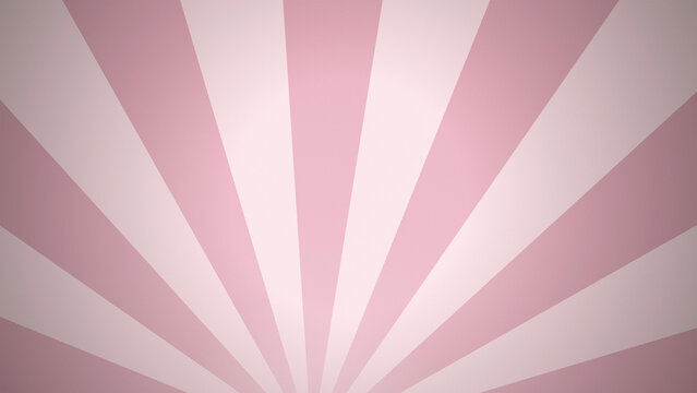 Retro sunburst ray background in pink and white tone for vintage poster banner card design template