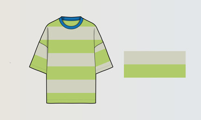 Obraz na płótnie Canvas Modern Stripe Patterns for Men’s T-Shirts in Trendy Fashion Colours