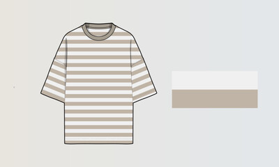 Obraz na płótnie Canvas Modern Stripe Patterns for Men’s T-Shirts in Trendy Fashion Colours