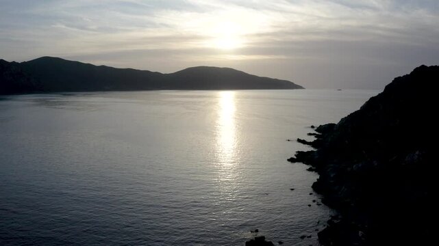 Golfe de Lava, Corse du Sud, vue de drone