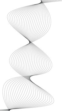 Symmetrical Abstract Sinuous Line Wave