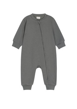 Gray baby romper isolated on transparent background