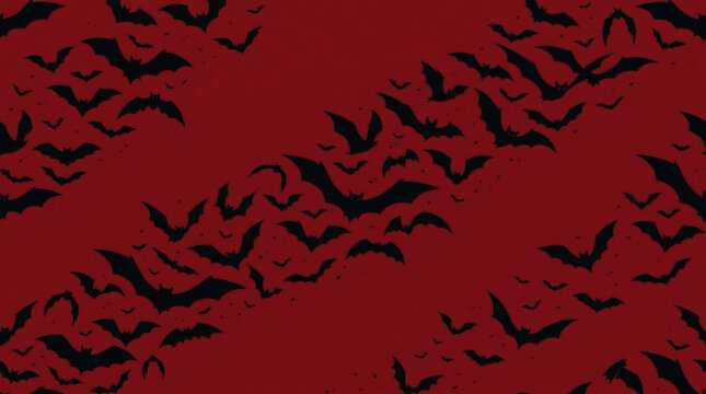 Cute Halloween vampire bat diagonal stripes pattern
