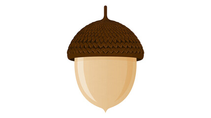 Isolated stylized acorn illustration with N(1398) label on dark background band graphic design © Ciara