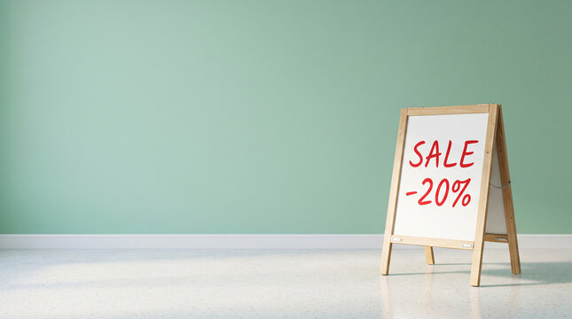 Black Friday sale discount shopping event board sign illustration