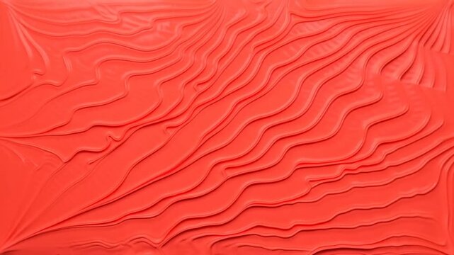 Abstract orange pattern fills background with layered wavy lines and soft tonal texture