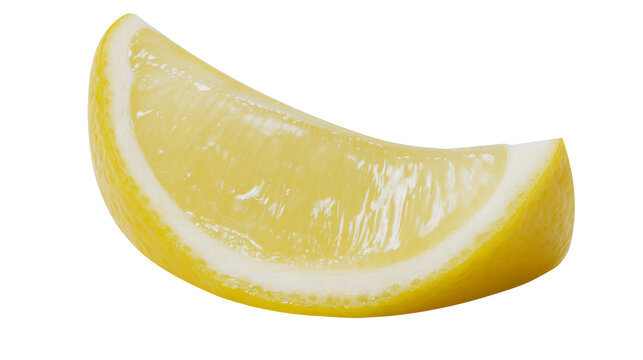 Isolated fresh yellow lemon slice and alphanumeric text N 313 on a solid black banner