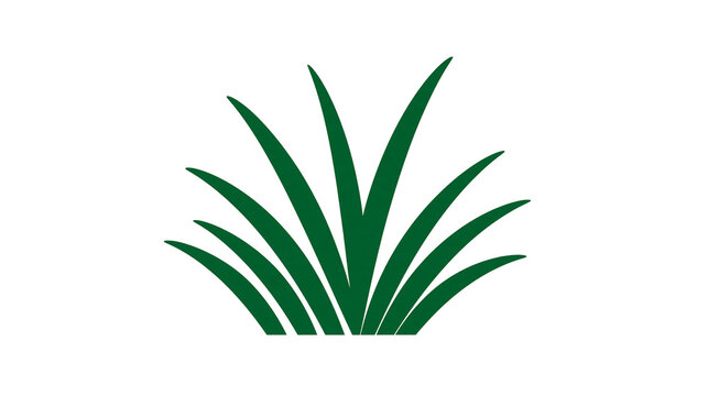 Isolated graphic design of fresh green grass with unique identifier N (1292) on black bar