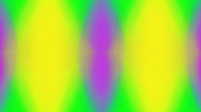 Two red oval forms create a vivid abstract pattern on a green background