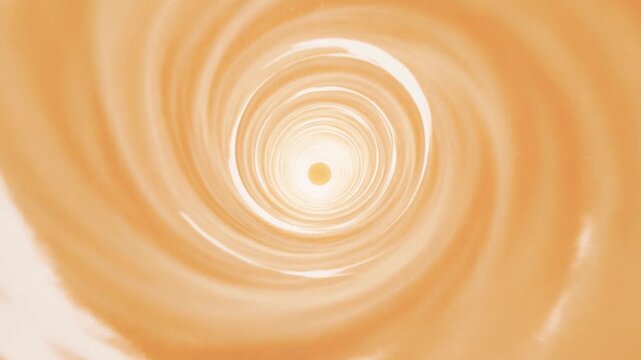 Glowing orange spiral tunnel with nested rings shifting around a bright central opening