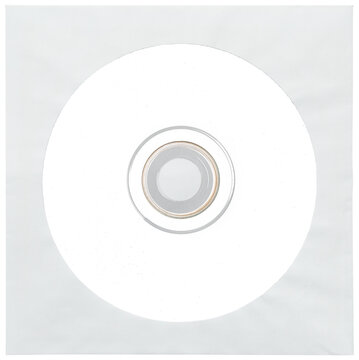 Blank white CD and sleeve