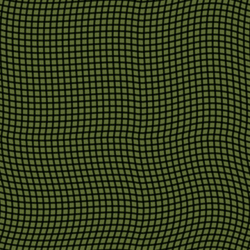 A pattern of wavy green lines crossing each other, hand-drawn on a light green background, with their overlap creating a patchwork effect and a third shade of green.