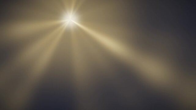 Volumetric light rays radiating god ray beams abstract dark background seamless loop in subtle navy tones