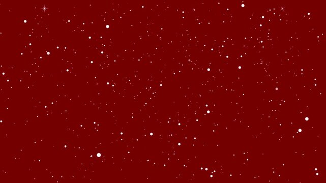 Magical snow-filled Christmas background creates space for text and logo, with a decorative holiday border, Santa details and seamless loop suitable for vertical social media videos.