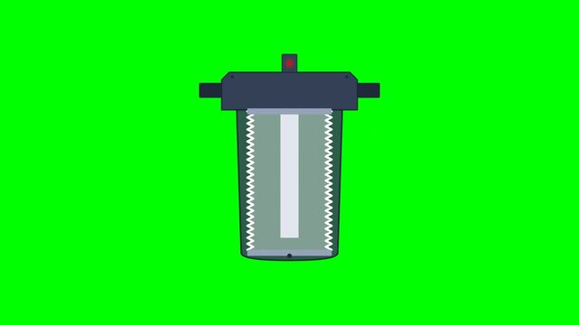 Industrial High Pressure Inline Hydraulic Oil Filter with Pleated Glass Fiber Element and Differential Pressure Clogging Sensor