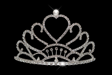 Diamond Tiara Isolated On Black © Tony