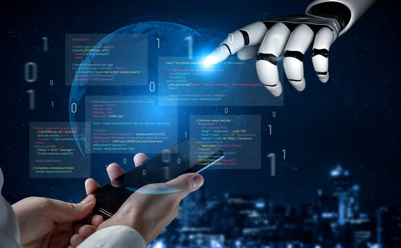 AI auditing faulty programming code, detecting anomalies, insecure logic, and suggesting corrections in a humorous and flawed code example. Vouch