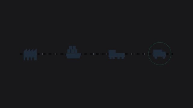 Intermodal Supply Chain Logistics Monitoring Pipeline with Sequential Checkpoint Illumination and Rfid Data Flow Visualization