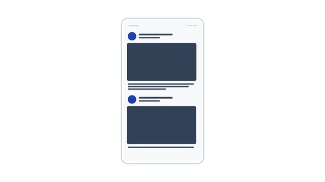 Clean Vertical Social Loading State Skeleton Screen with Shimmering Ui Elements for Scientific Research Laboratory and Advanced