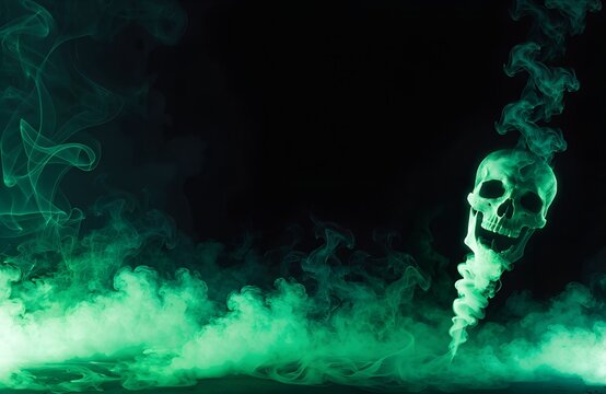 Holiday event halloween banner background concept Halloween background with pumpkins and haunted house - 3D render. Halloween background with Evil Pumpkin. Spooky scary dark Night forrest, Scary