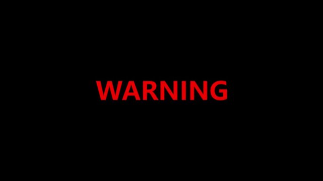 Connectivity warning icon inside red color digital disconnection communication disruption issue. Connection signal a modern technology design screen pixels interfering on a black background.