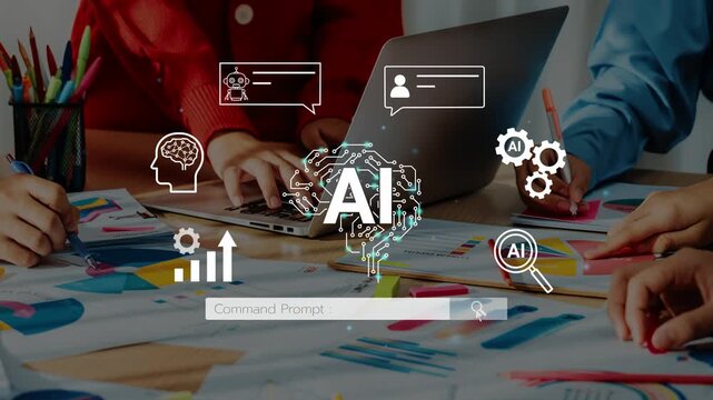 Collaborative Workspace with AI Concept and Creative Minds Engaged in Brainstorming for Innovative Solutions and Ideas in Modern Office Setting. Entropy.