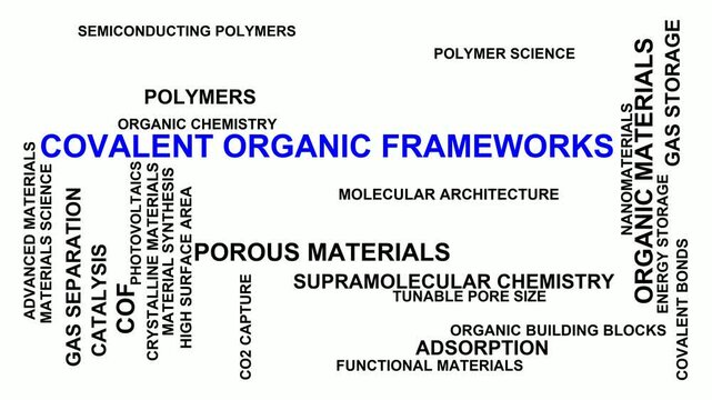 Covalent Organic Frameworks Word Cloud