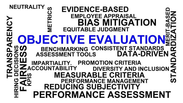 Objective Evaluation Word Cloud