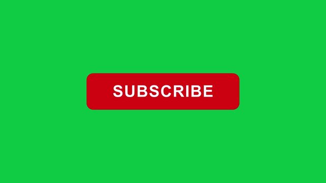 Subscribe button animation red rectangle green background web video overlay call to action