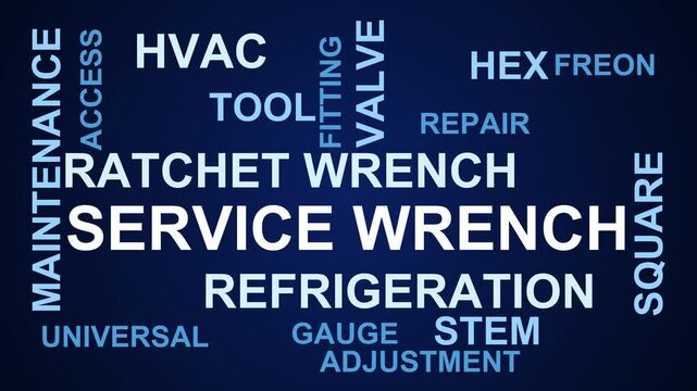 Service Wrench Word Cloud
