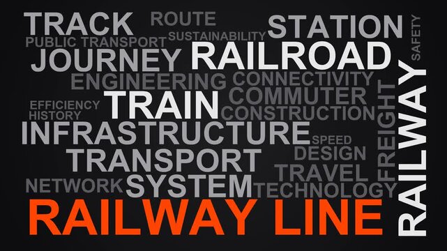 Railway Line Word Cloud
